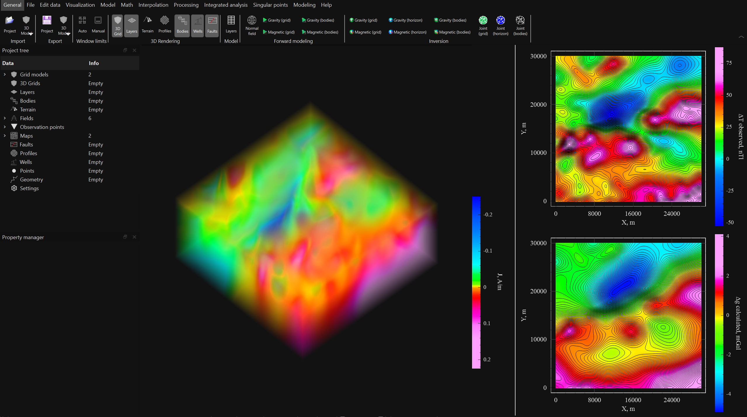 xGM 3D Inversion Interface Screenshot
